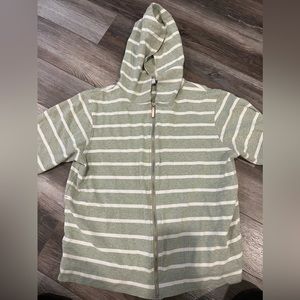 Striped Zip-Up Hoodie